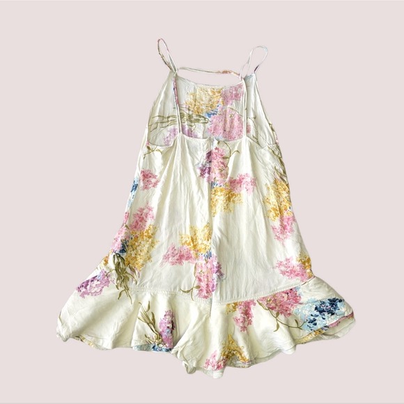 Bohemian Bones cheeky Floral Open Back Mini Dress small - Picture 4 of 8